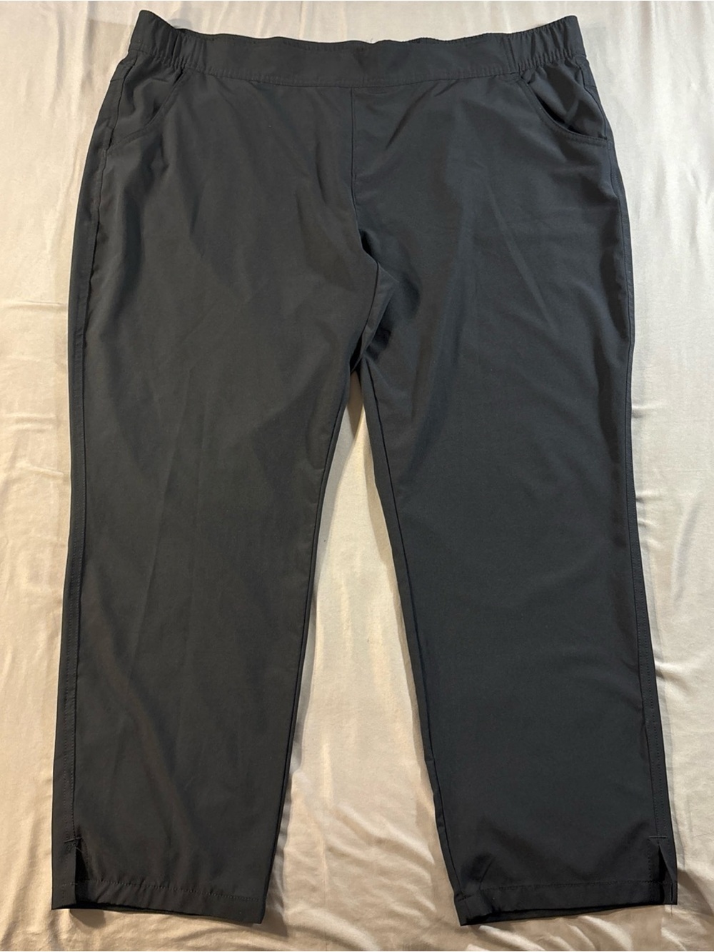 Eddie Bauer Traveler Ankle Pant Womens Size XXL Black Active Hiking Trousers